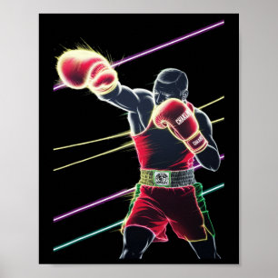 Mexikanischer Boxneon Poster