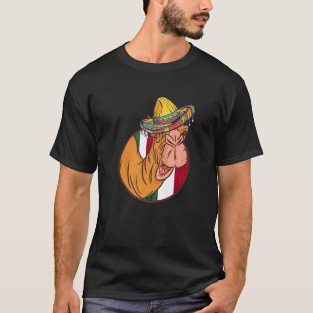 Mexikanischer Camel Hat Sombrero Funny Camel Life  T-Shirt (Vorderseite)