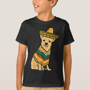 Mexikanischer Chihuahua Dog Sombrero Cinco De Mayo T-Shirt