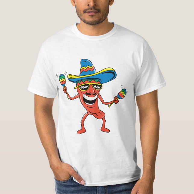 Mexikanischer Chili-Pfeffer T-Shirt (Vorderseite)