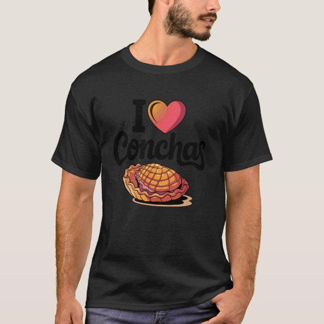 Mexikanischer Conchas Pan De Dulce Konditor T-Shirt (Vorderseite)
