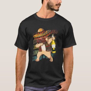 Mexikanischer Dabbing Mops Dog Cinco De Mayo Ponch T-Shirt