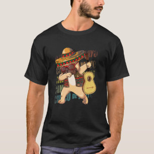 Mexikanischer Dabbing Mops Dog Cinco De Mayo Ponch T-Shirt
