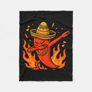 Mexikanischer Dabbing-Poncho Cinco-de-Mayo-Junge Fleecedecke