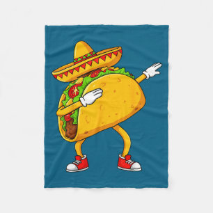 Mexikanischer Dabbing-Taco lustig Cinco de Mayo Fleecedecke