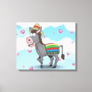 mexikanischer Donkey Leinwanddruck