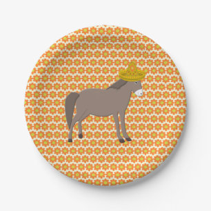 Mexikanischer Donkey-Tag der Toten Pappteller