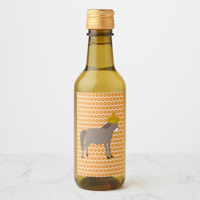 Mexikanischer Donkey-Tag der Toten Weinetikett (Vorderseite)