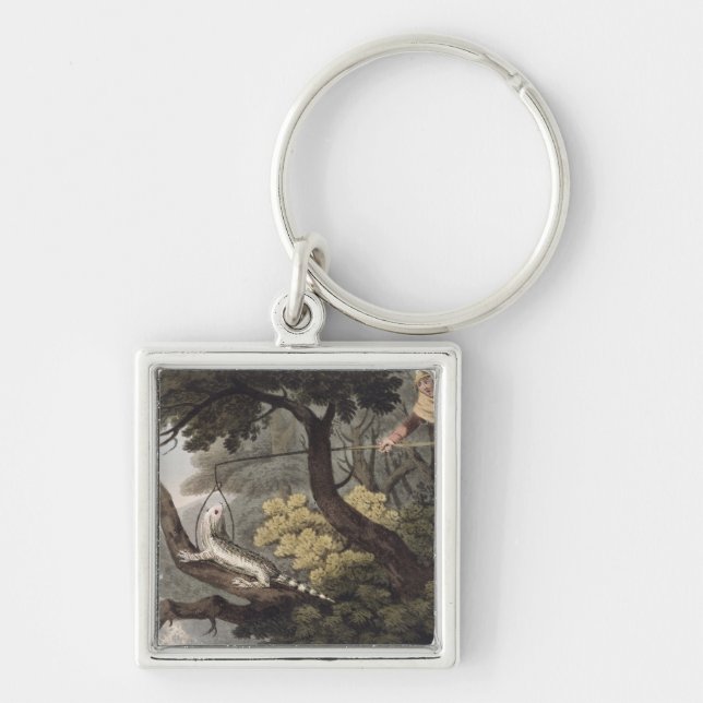 Mexikanischer Eidechsen-Fänger, graviert von Schlüsselanhänger (Vorne)