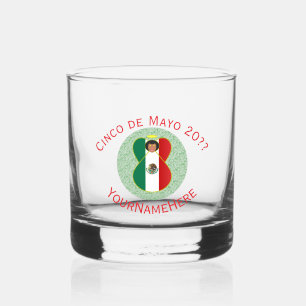 Mexikanischer Engel Cinco de Mayo Personalisiert Whiskyglas