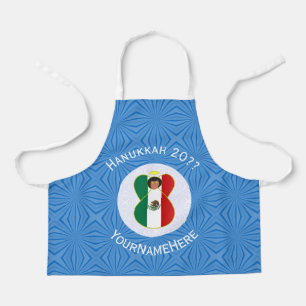 Mexikanischer Engel Hanukkah-Flagge Personalisiert Schürze