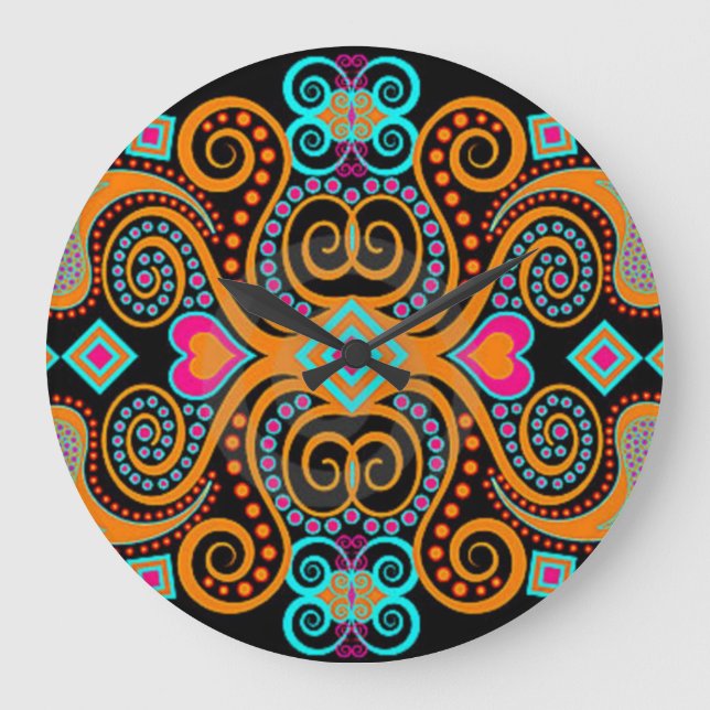 Mexikanischer Entwurf Große Wanduhr (Vorderseite)