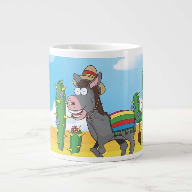 Mexikanischer Esel Jumbo-Tasse (Vorderseite)