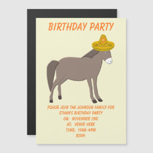 Mexikanischer Eseltag der Toten Angewohnheit Magneteinladung