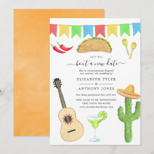 Mexikanischer Fiesta Taco über ein neues Datum Hoc Einladung