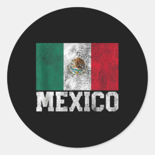 Mexikanischer Flaggenstaat Cinco De Mayo Nationale Runder Aufkleber