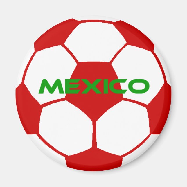 Mexikanischer Fußballball Magnet (Vorne)