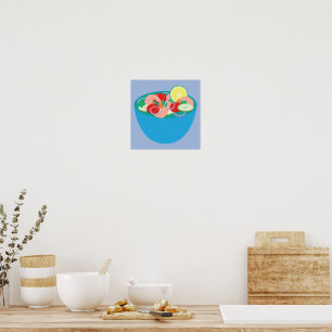 Mexikanischer Garnelen-Ceviche Poster