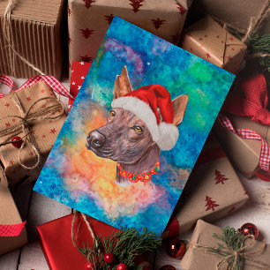 Mexikanischer haarloser Hunderasse Weihnachten