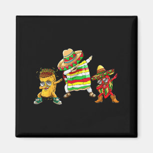 Mexikanischer Junge Dabbing Poncho Cinco De Mayo L Magnet