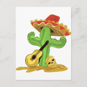 Mexikanischer Kaktus Postkarte