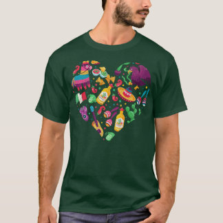 Mexikanischer KulturRetro Sombrero Mexiko T-Shirt