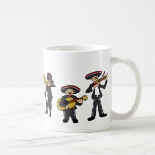 Mexikanischer Mariachi Band Fiesta Music Cartoon A Tasse