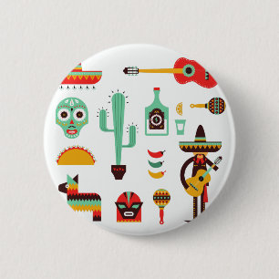 mexikanischer Mariachi Button