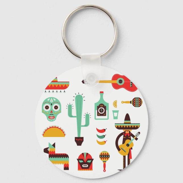 mexikanischer Mariachi Schlüsselanhänger (Vorderseite)