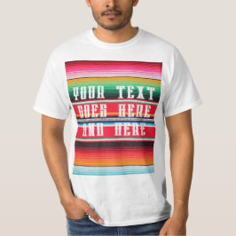 mexikanischer Mexiko-Poncho-Deckenuntergrund T-Shirt