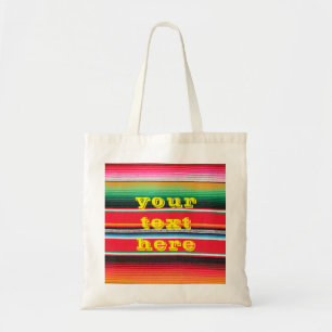 mexikanischer Mexiko-Poncho-Serape-Hintergrund Tragetasche