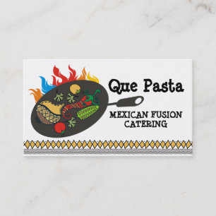 Mexikanischer Nahrungsmittelcuisine lodernder Visitenkarte