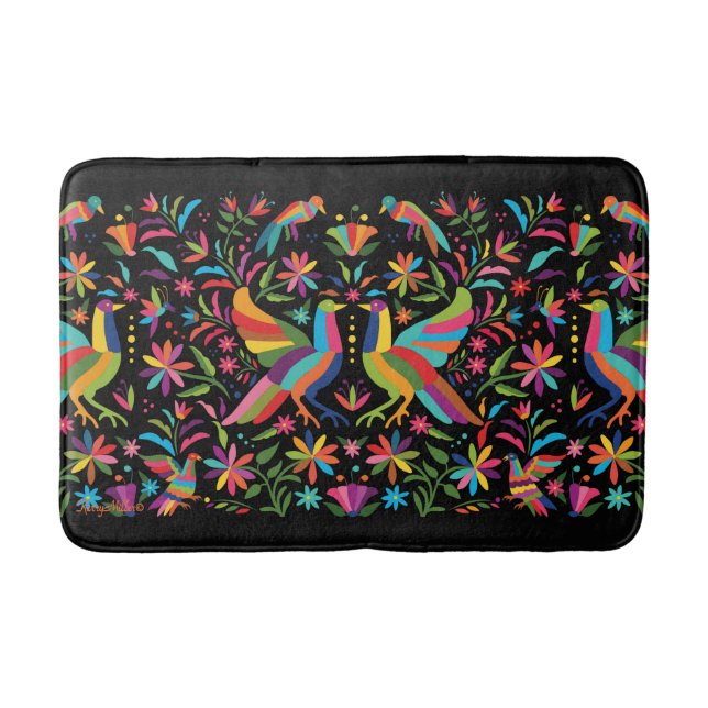 Mexikanischer Otomi-Badematte Badematte (Vorderseite)