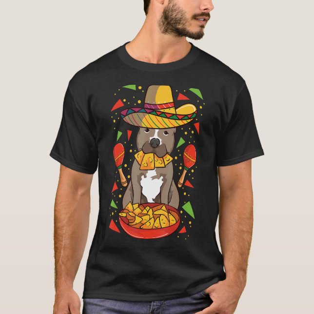 Mexikanischer Pitbull-Hund für Mexikaner und Pitbu T-Shirt (Vorderseite)