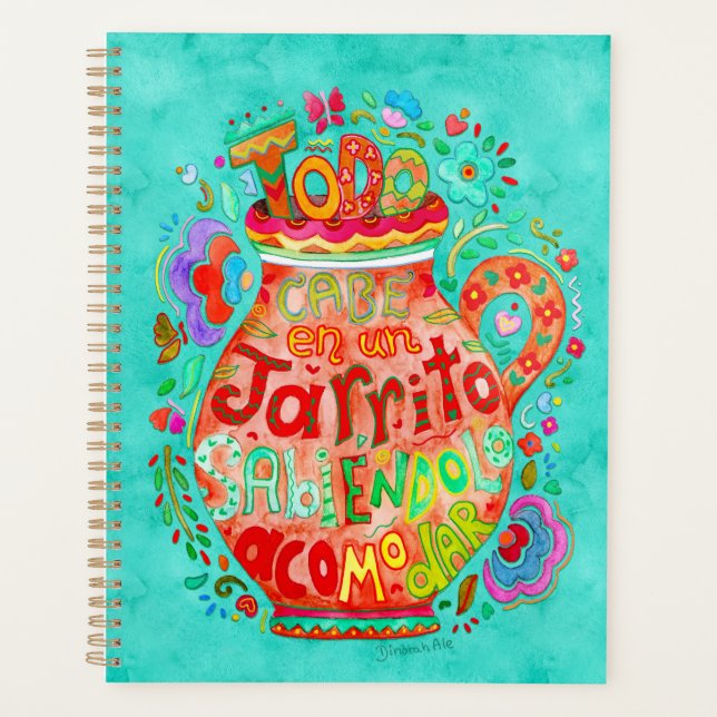 Mexikanischer Planer mit Sprichwort oder Refrain (Vorderseite)