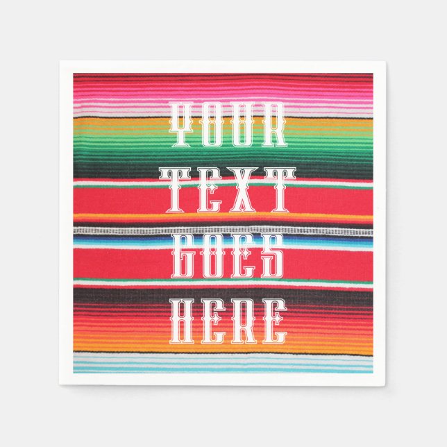 Mexikanischer Poncho-Decke cinco de mayo, Sonderte Serviette (Vorderseite)