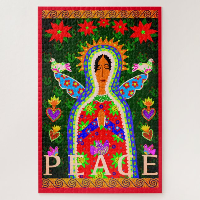 Mexikanischer Praying Peace Angel 1014 Stück Schwi Puzzle (Vertikal)