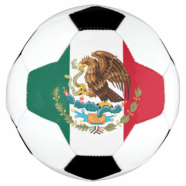Mexikanischer Pride Futbol: Mexikanische Flagge un Fußball (Vorderseite)