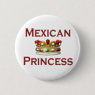 Mexikanischer Prinzessinknopf Button