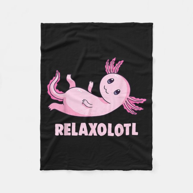 Mexikanischer Salamander Axolotl Fleecedecke (Vorderseite)