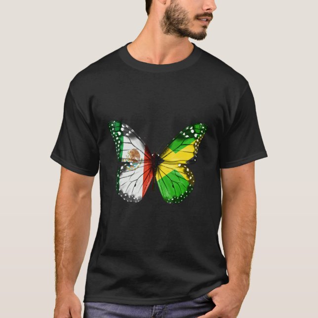 Mexikanischer Schmetterling T-Shirt (Vorderseite)
