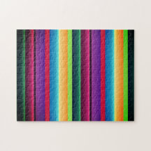 Mexikanischer Serape Green Red Lila Blue Mais Pink