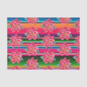 Mexikanischer Serape Poinsettia Mexiko Weihnachten Seidenpapier