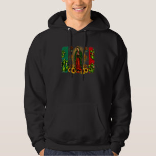 Mexikanischer Serape Türkis Unsere Liebe Frau von Hoodie