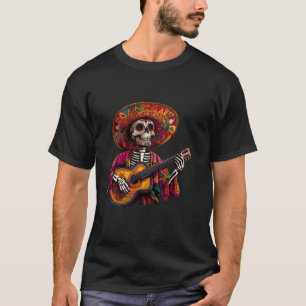 Mexikanischer Skelett-Sombrero-Fiesta-Party-Dia-De T-Shirt