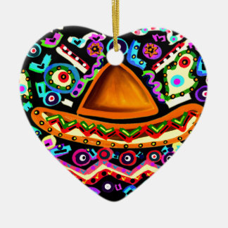 Mexikanischer Sombrero Keramik Ornament