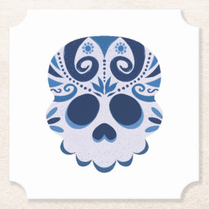 Mexikanischer Spooky Skull Untersetzer