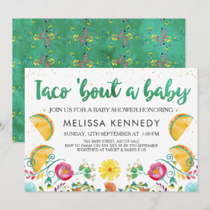 Mexikanischer Taco Bout eine Baby-Dusche Einladung