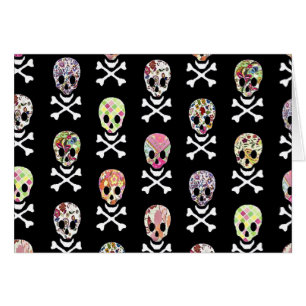 Mexikanischer Tag der Toten Totenkopf Kreuzknochen