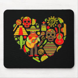 Mexikanischer Tag des toten Mexiko Mousepad